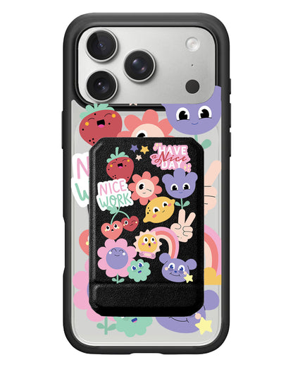 iPhone Magnetic Multifold Wallet - Garden Party