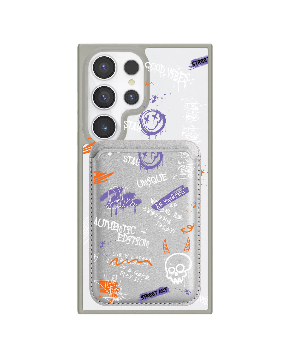 Android Magnetic Wallet Case - Graffiti