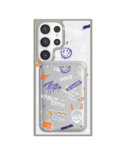 Android Magnetic Wallet Case - Graffiti