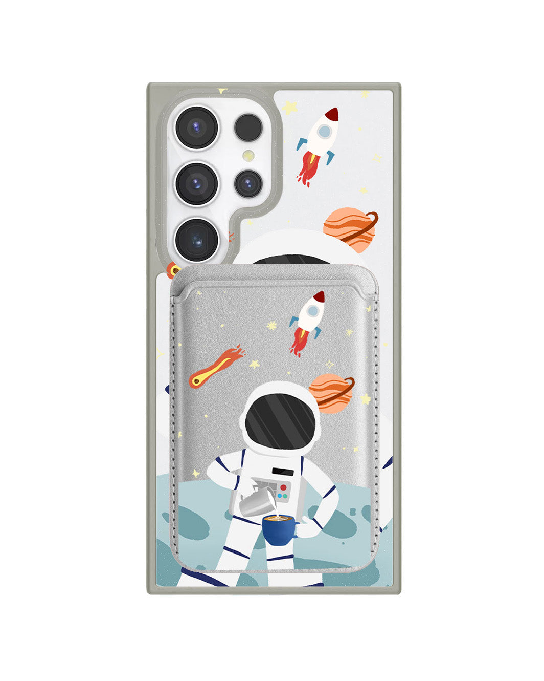Android Magnetic Wallet Case - Baristronaut