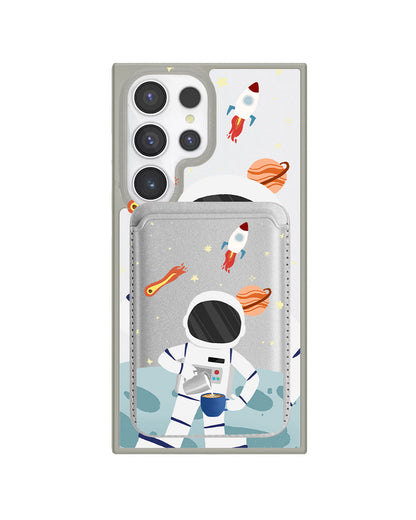 Android Magnetic Wallet Case - Baristronaut