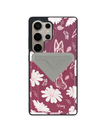 Android Avant Wallet Case - Butterfly & Daisy