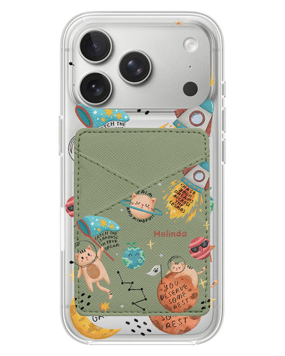 iPhone Phone Wallet Case - Spaceship