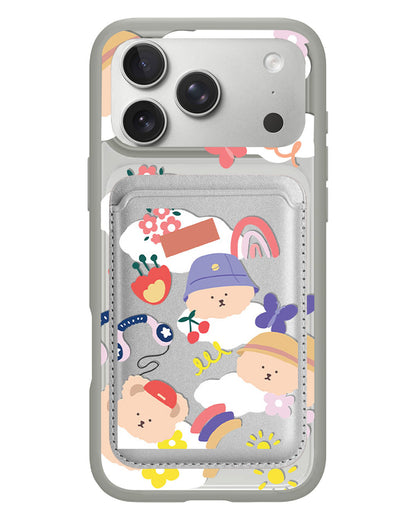 iPhone Magnetic Wallet Case - Bear In Style