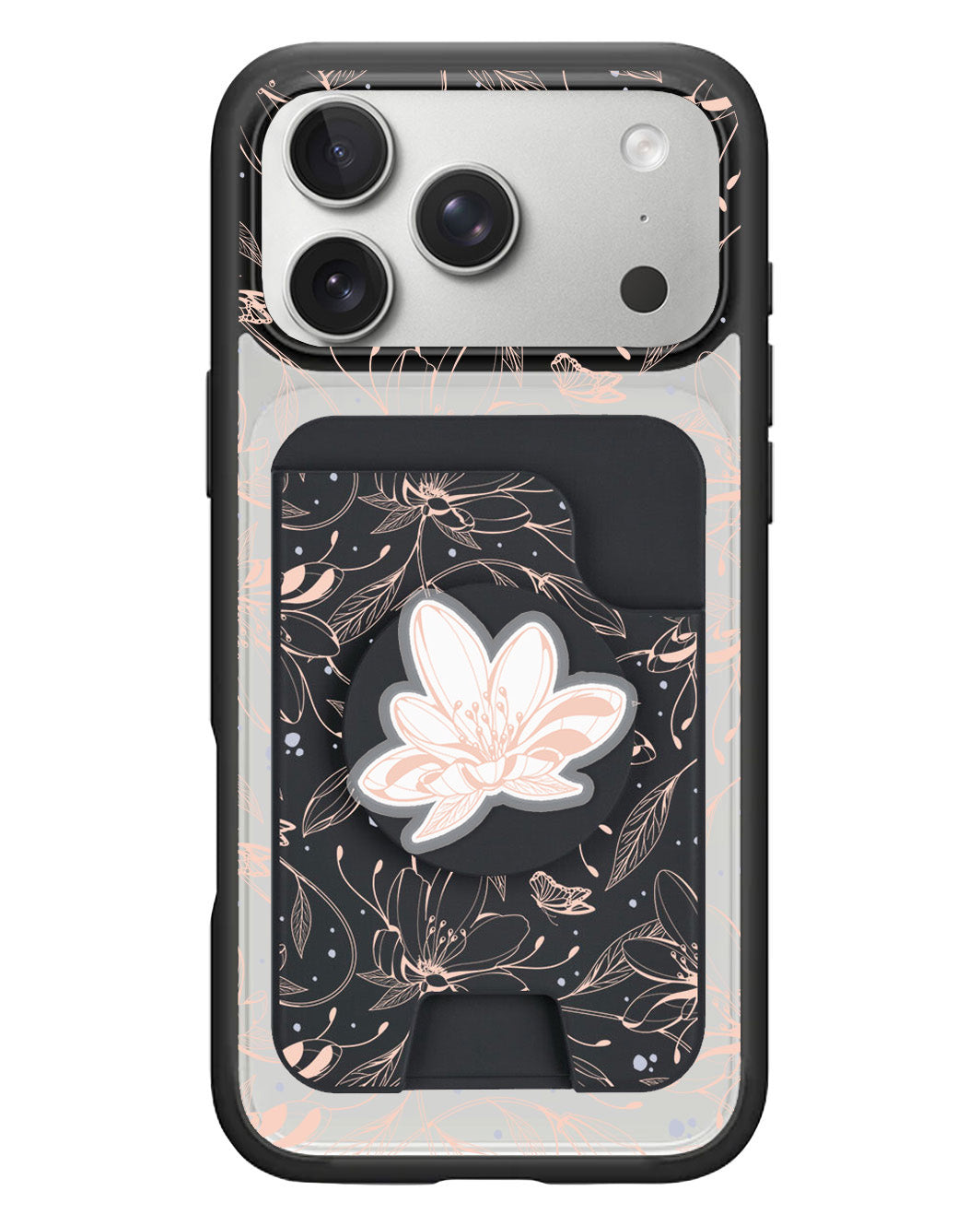 iPhone Magpop Wallet - Sketchy Flower & Butterfly 1.0