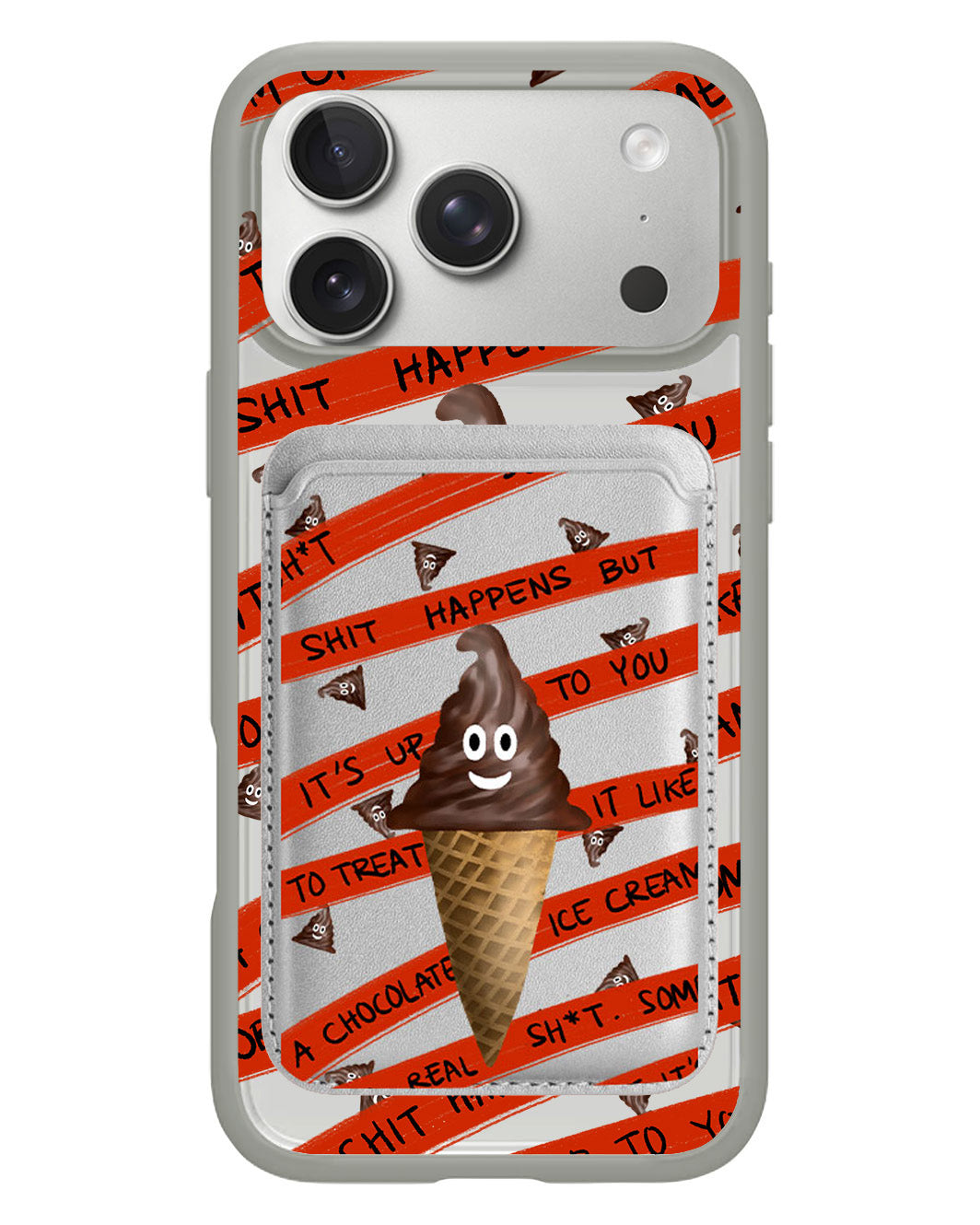 iPhone Magnetic Wallet Case - Oh.. Sh*t Happens