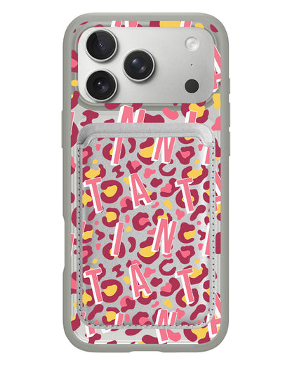 iPhone Magnetic Wallet Case - Leopard Monogram 3.0