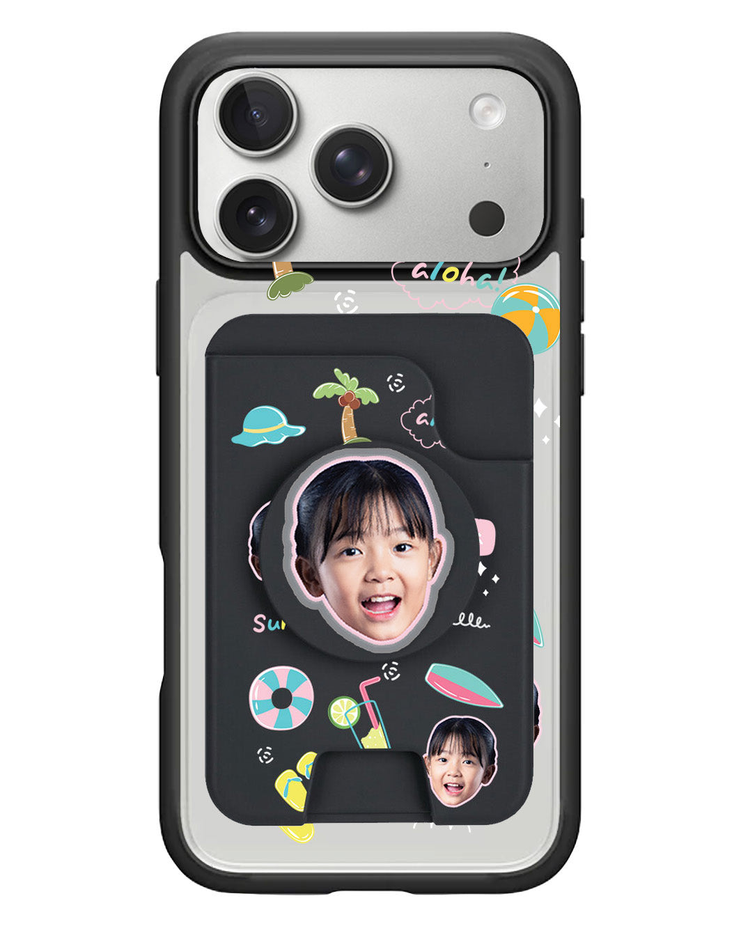 iPhone Magpop Wallet - Face Grid Summer