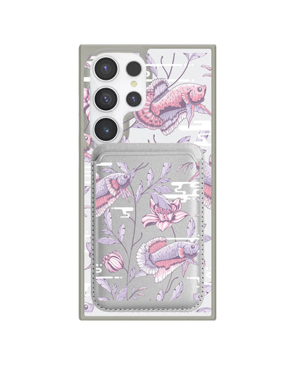 Android Magnetic Wallet Case - Fish & Floral 1.0