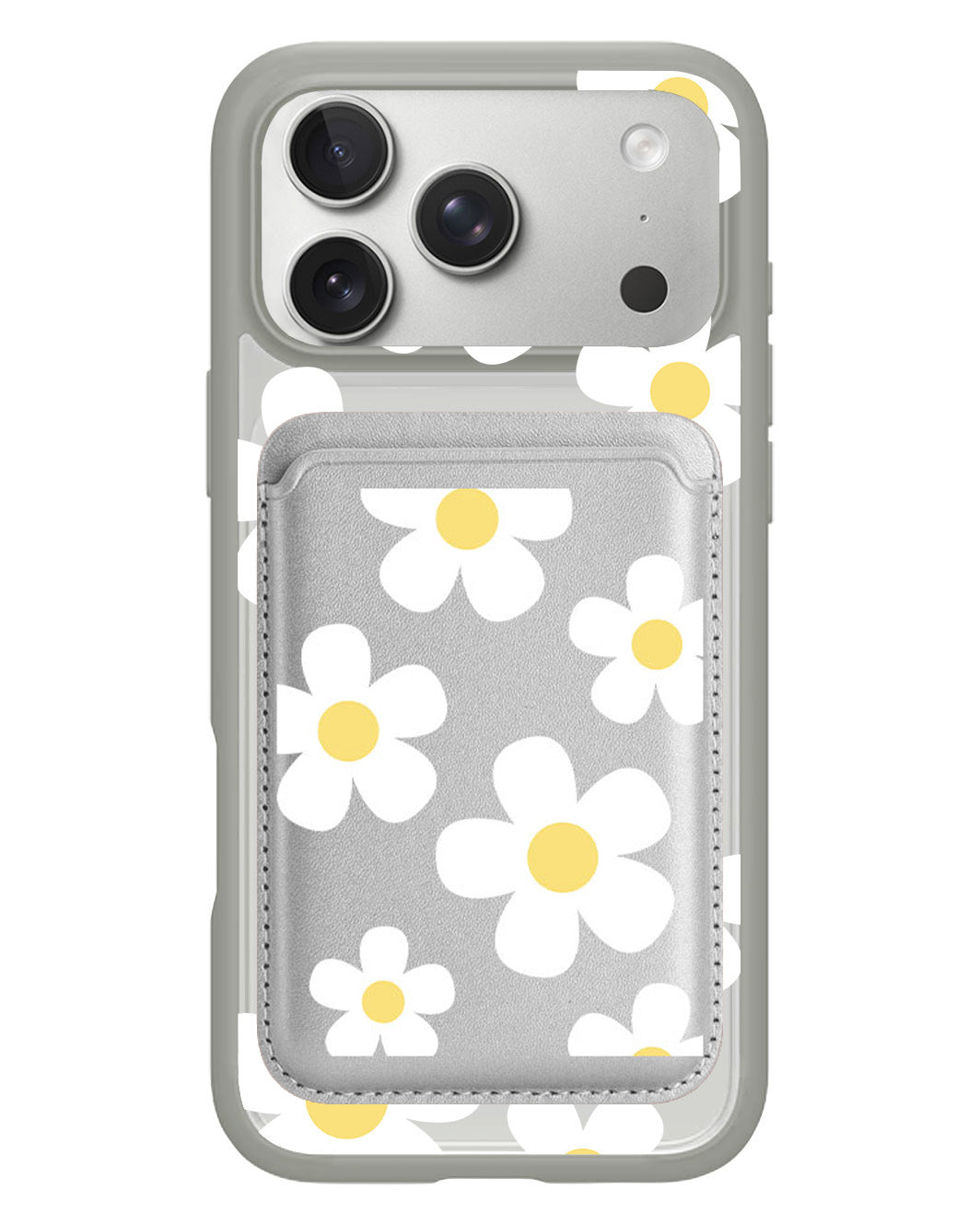 iPhone Magnetic Wallet Case - Daisy 2.0