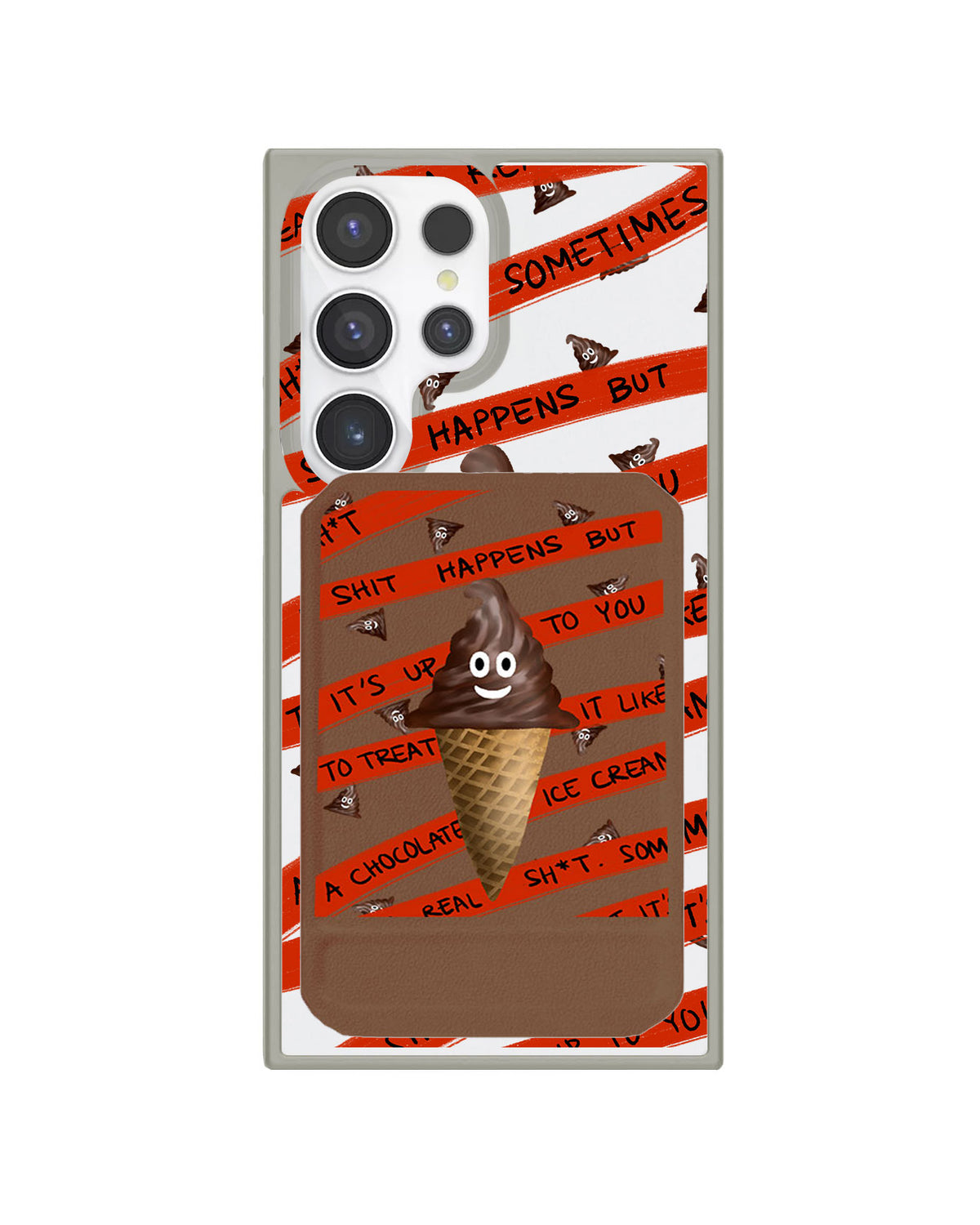 Android Magnetic Multifold Wallet - Oh..Shit Happens