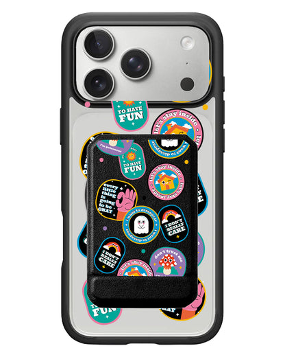 iPhone Magnetic Multifold Wallet - Monster Sticker Pack
