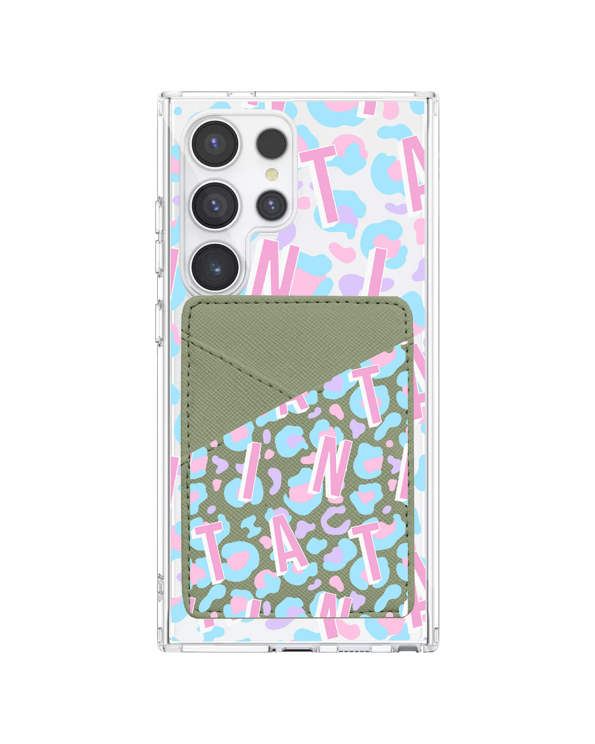 Android Phone Wallet Case - Leopard Monogram 6.0