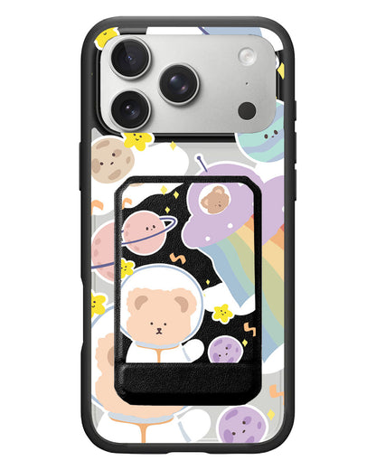 iPhone Magnetic Multifold Wallet - Astro Bear