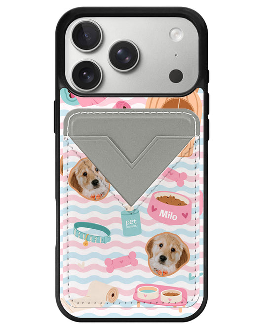 iPhone Avant Wallet Case - Pet Grid Puppy Life