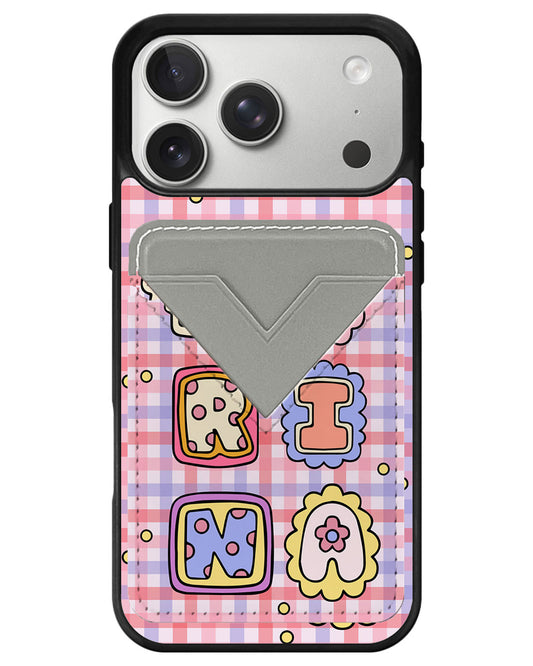 iPhone Avant Wallet Case - Adorable Monogram 2.0