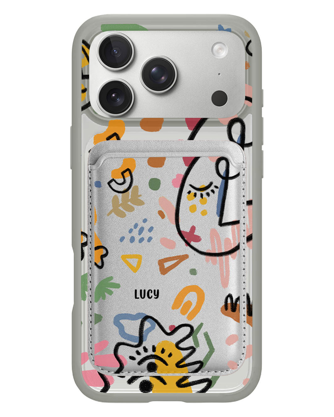 iPhone Magnetic Wallet Case - Abstract 5.0