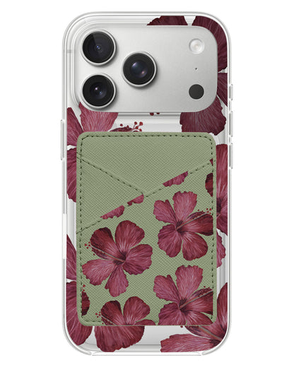 iPhone Phone Wallet Case - Hibiscus