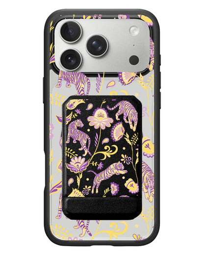 iPhone Magnetic Multifold Wallet - Tiger & Floral 4.0