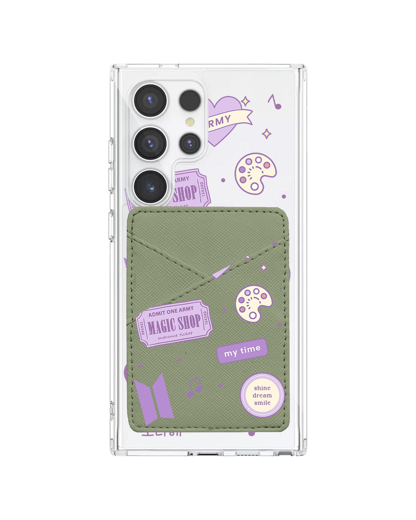Android Phone Wallet Case - BTS Sticker Pack