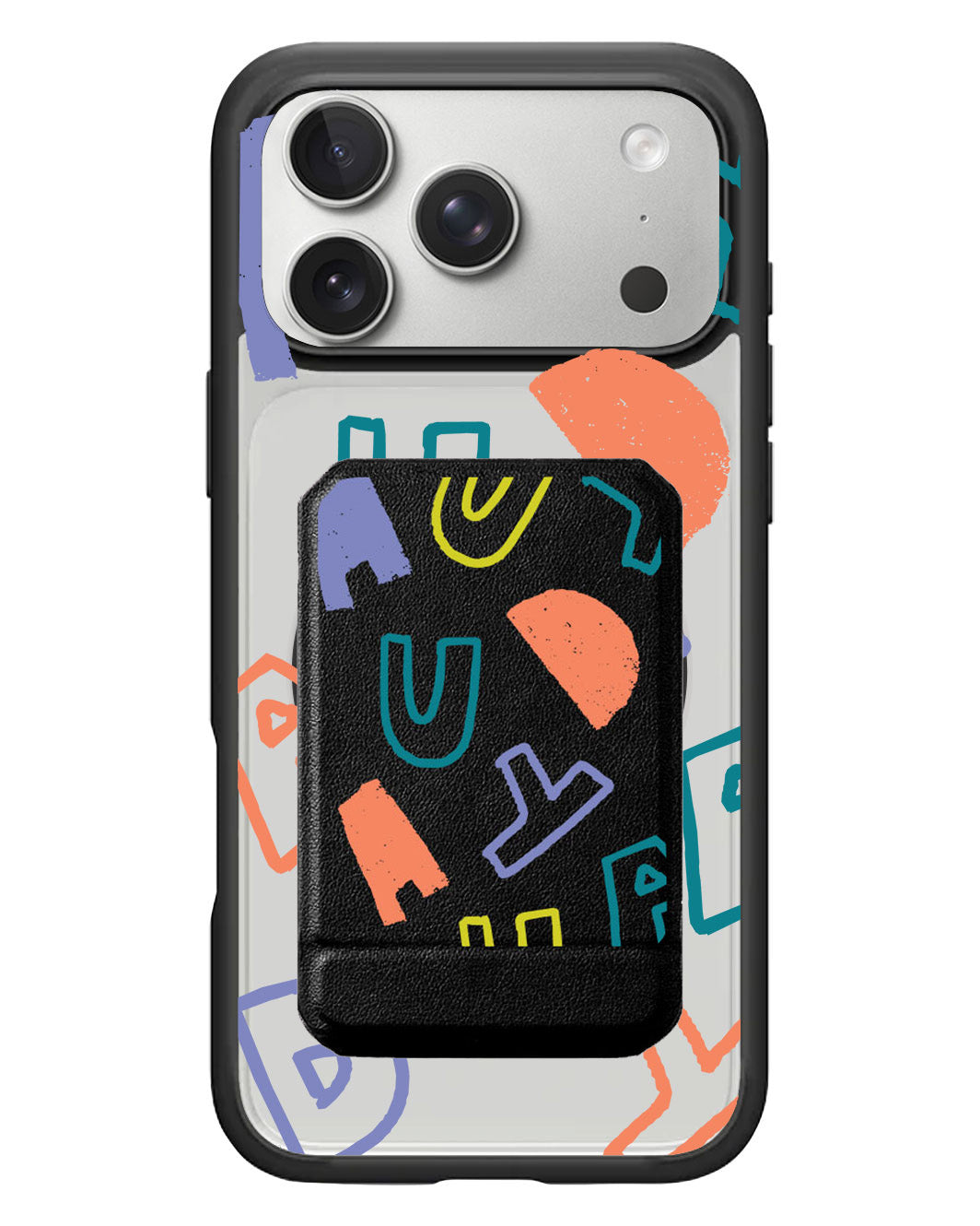 iPhone Magnetic Multifold Wallet - Weird Monogram