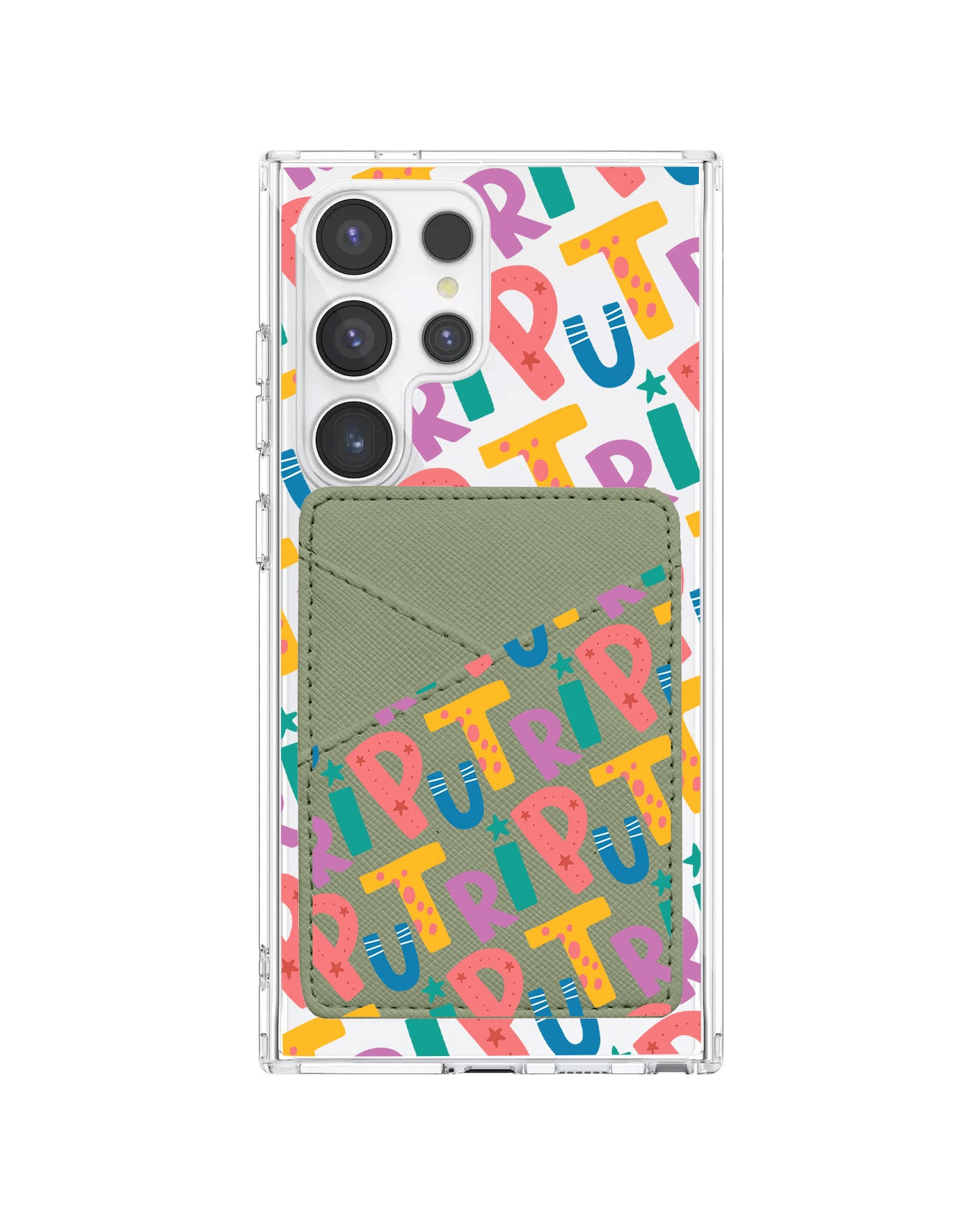 Android Phone Wallet Case - Playful Monogram 4.0
