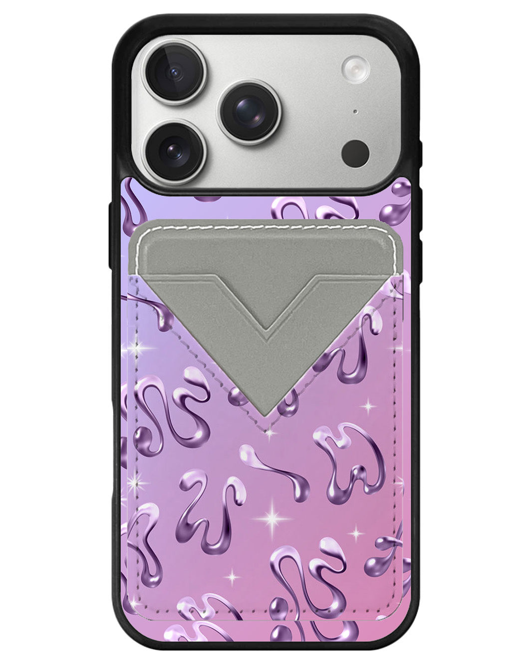 iPhone Avant Wallet Case - Chrome Monogram 4.0