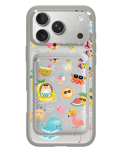 iPhone Magnetic Wallet Case - Summer