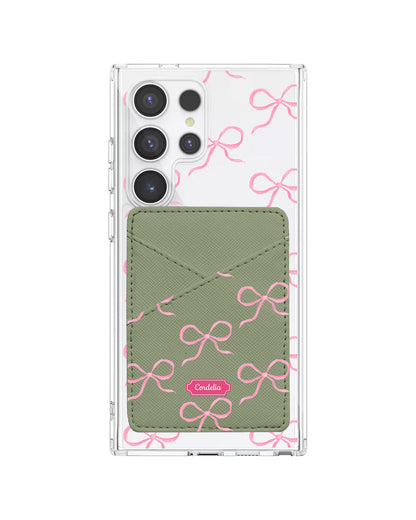 Android Phone Wallet Case - Coquette Pink Bow