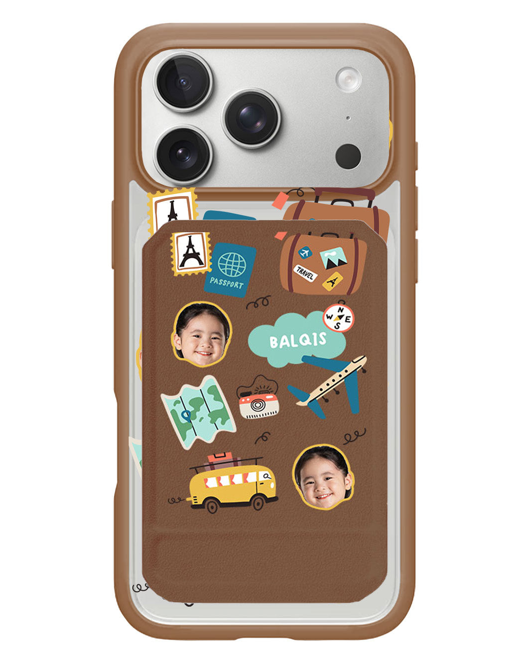 iPhone Magnetic Multifold Wallet - Face Grid Travel
