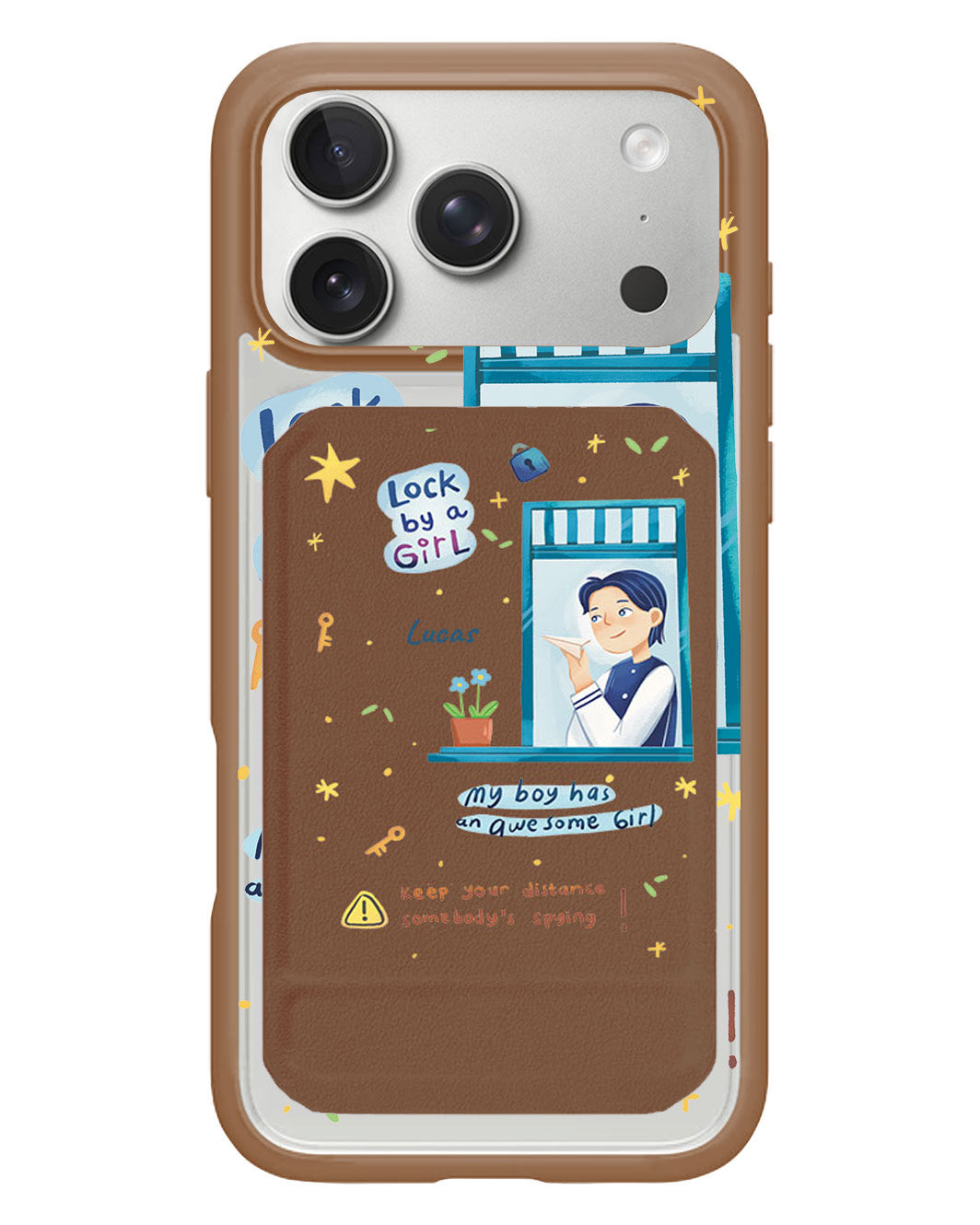 iPhone Magnetic Multifold Wallet - Crush Boy (Couple Case)