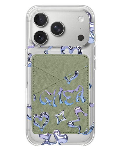 iPhone Phone Wallet Case - Chrome Monogram 1.0