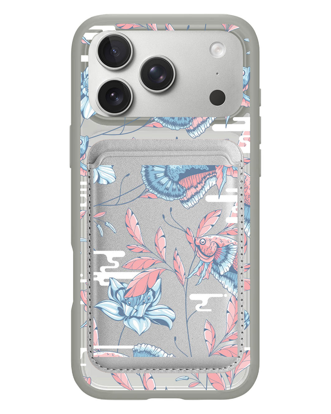iPhone Magnetic Wallet Case - Fish & Floral 3.0