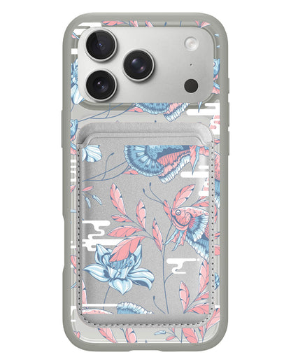 iPhone Magnetic Wallet Case - Fish & Floral 3.0