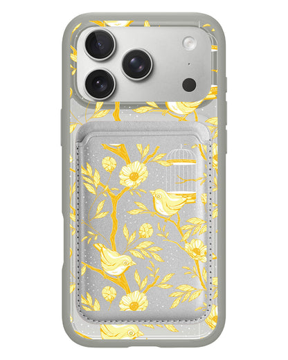 iPhone Magnetic Wallet Case - Lovebird Monochrome 2.0