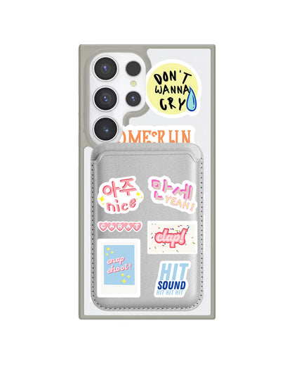 Android Magnetic Wallet Case - Seventeen Sticker Pack