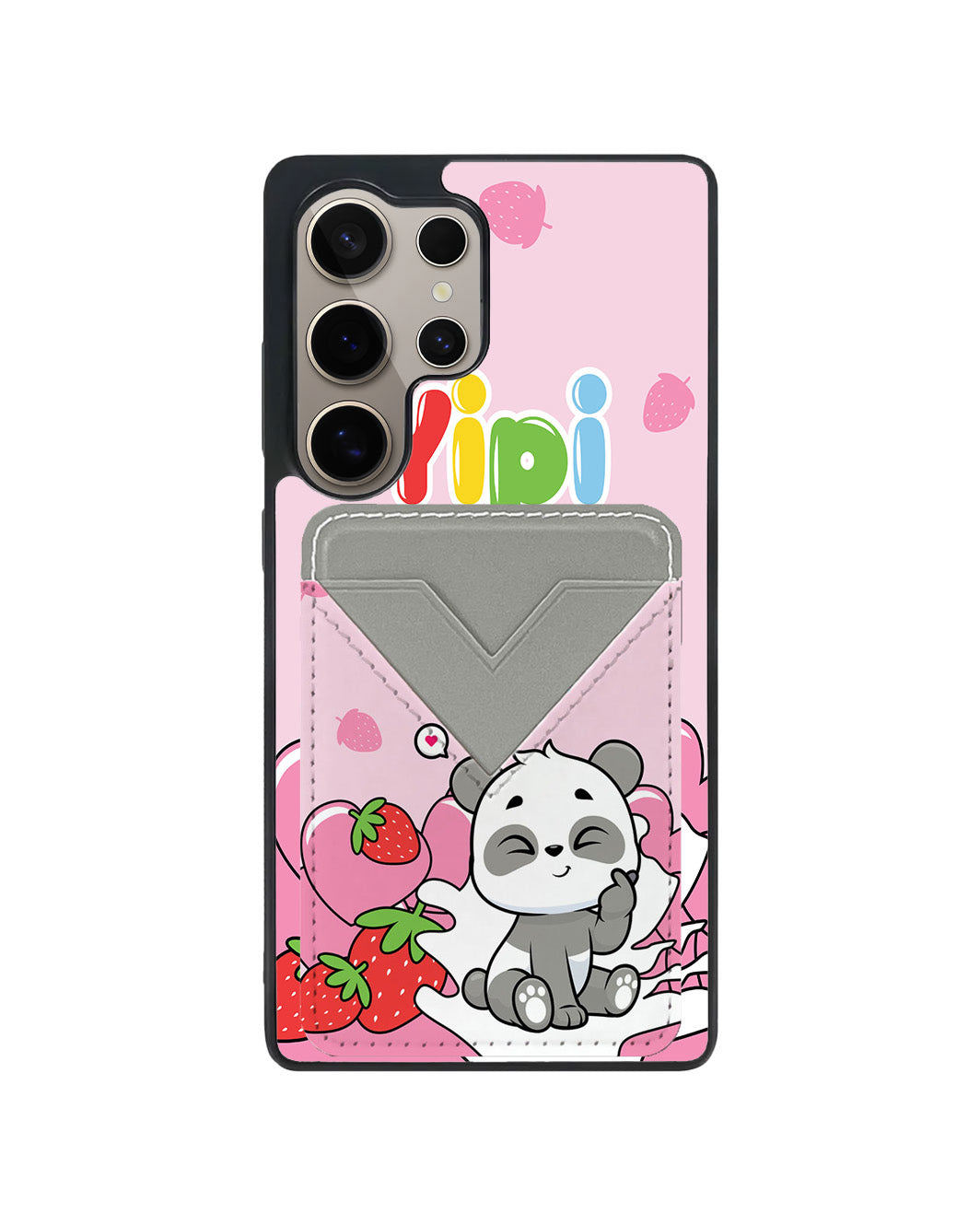 Android Avant Wallet Case - Yipi Strawberry Kiss
