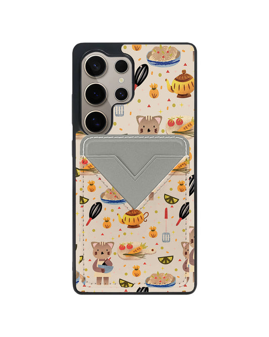 Android Avant Wallet Case - Cooking Cat