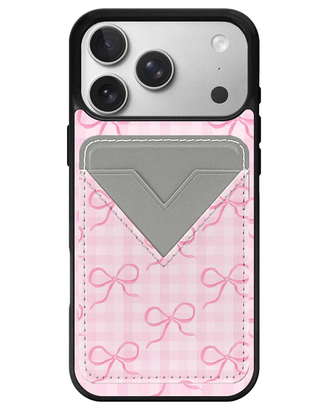 iPhone Avant Wallet Case - Coquette Pink Bow