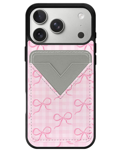 iPhone Avant Wallet Case - Coquette Pink Bow
