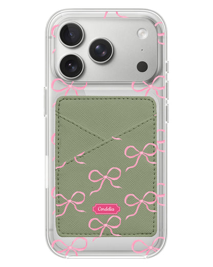 iPhone Phone Wallet Case - Coquette Pink Bow