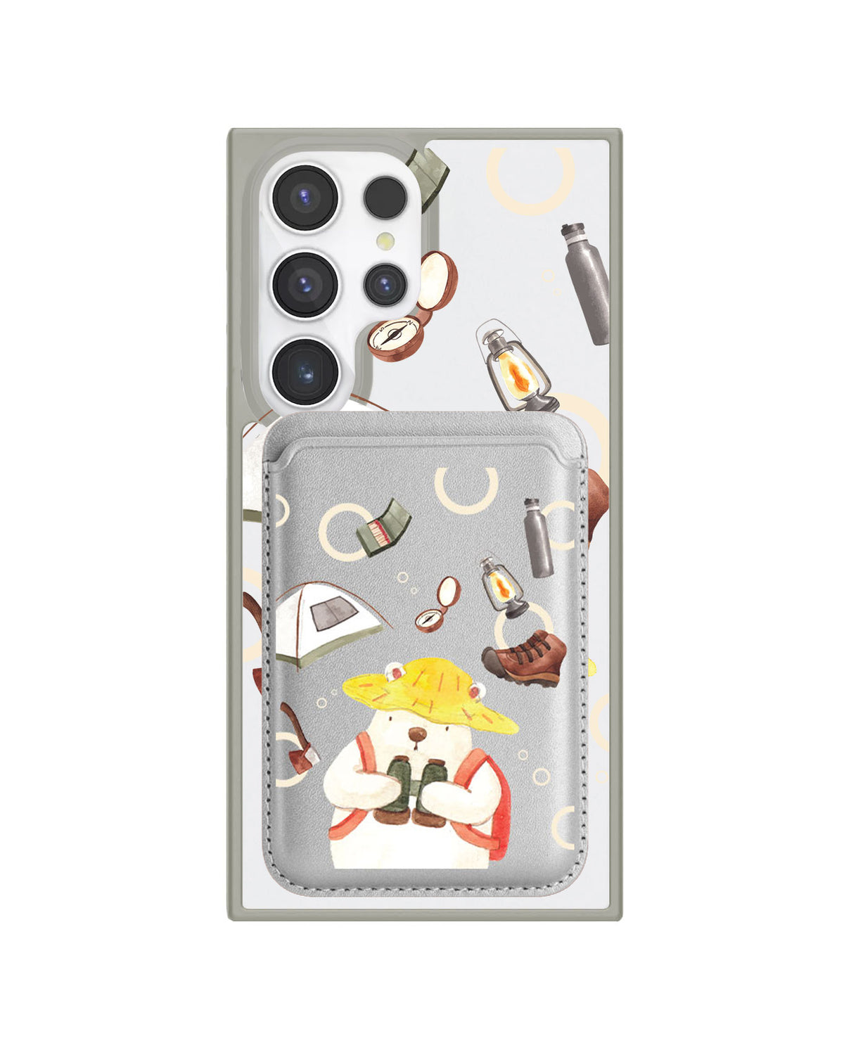Android Magnetic Wallet Case - Adventure Of Bear