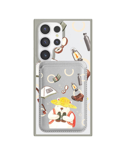 Android Magnetic Wallet Case - Adventure Of Bear