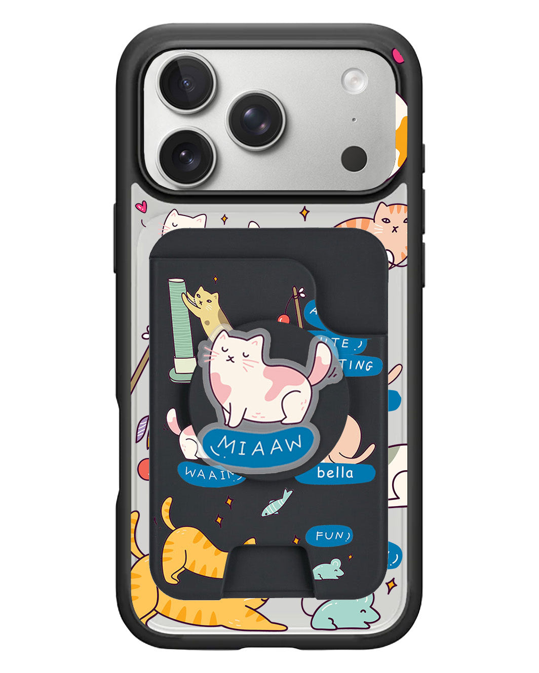 iPhone Magpop Wallet - Playful Cat 2.0