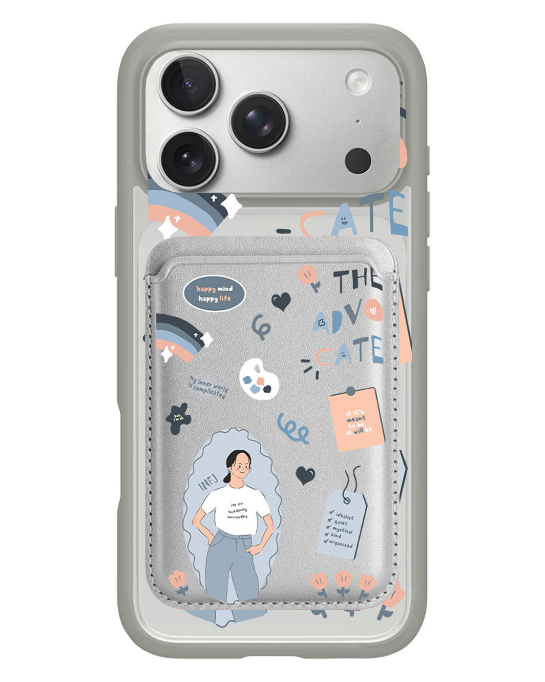 iPhone Magnetic Wallet Case - INFJ