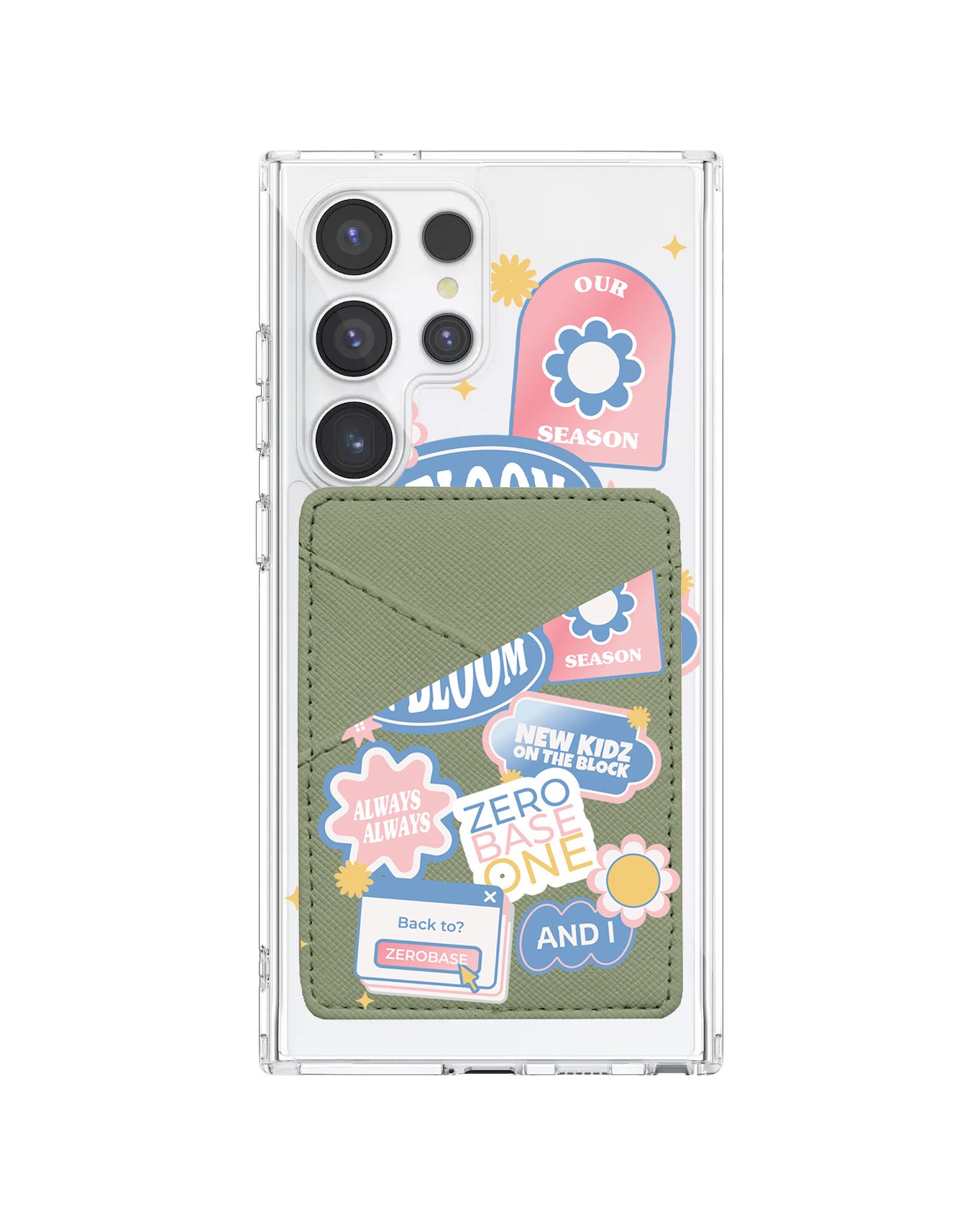 Android Phone Wallet Case - Zerobaseone Song Sticker Pack