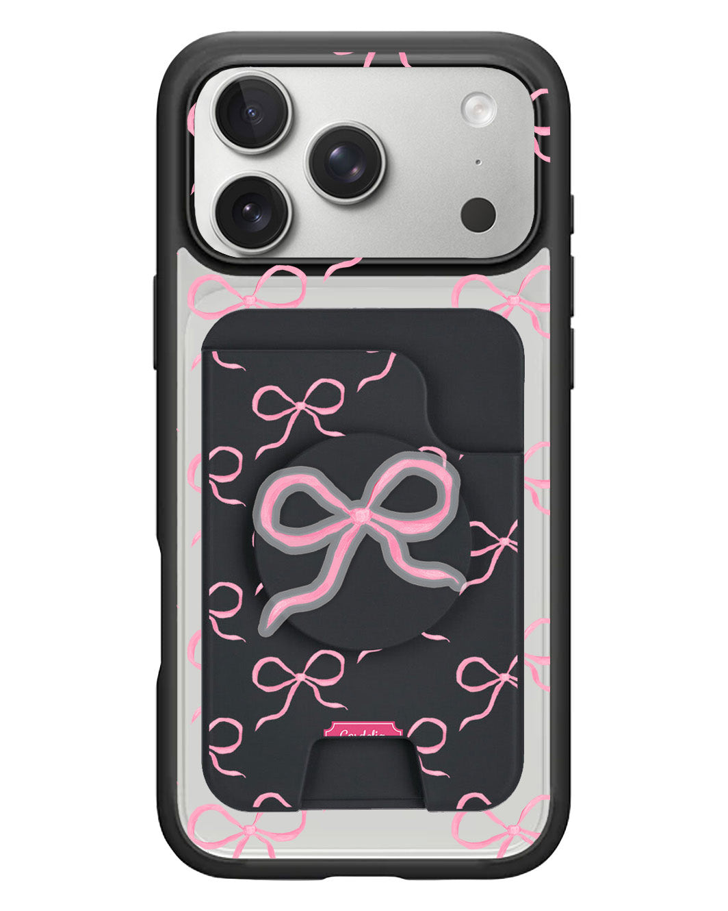 iPhone Magpop Wallet - Coquette Pink Bow
