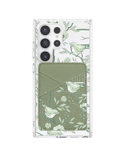 Android Phone Wallet Case - Lovebird Monochrome 4.0