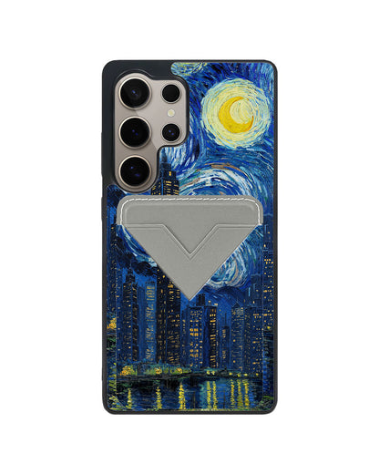 Android Avant Wallet Case - Starry Cityscape