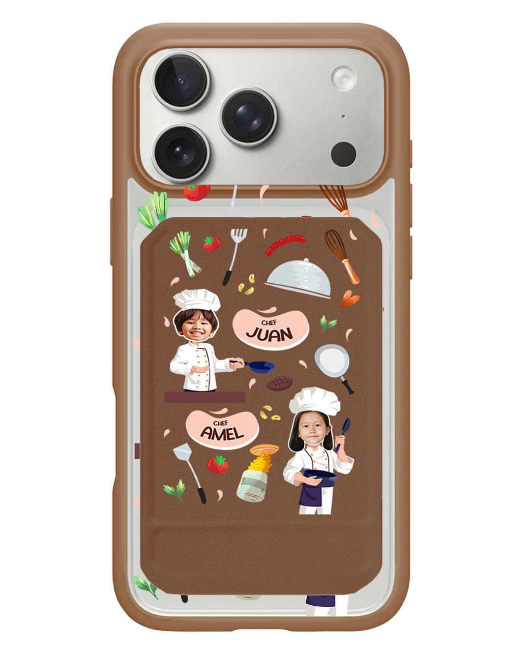 iPhone Magnetic Multifold Wallet - Face Grid Dream Chef